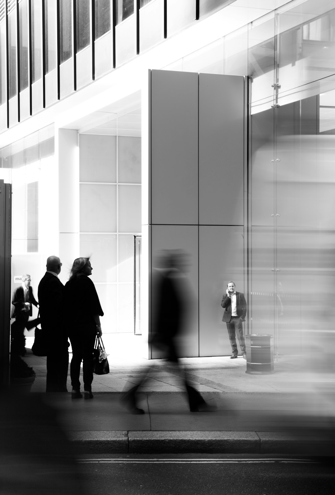 Stood still within the constant movement on a Monday lunch time in the middle of London’s financial district.
